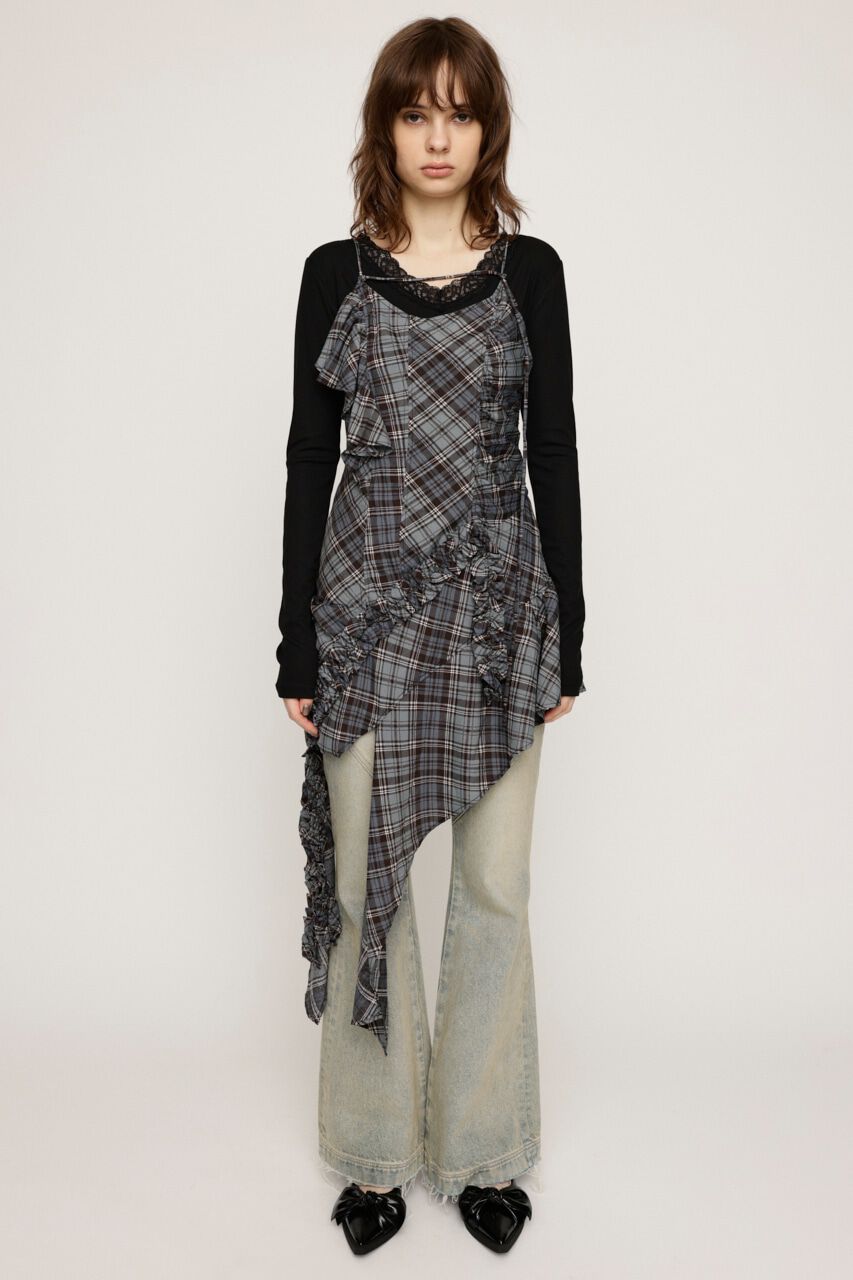 SLY「CHECK COMBI キャミソール」|チュニック|