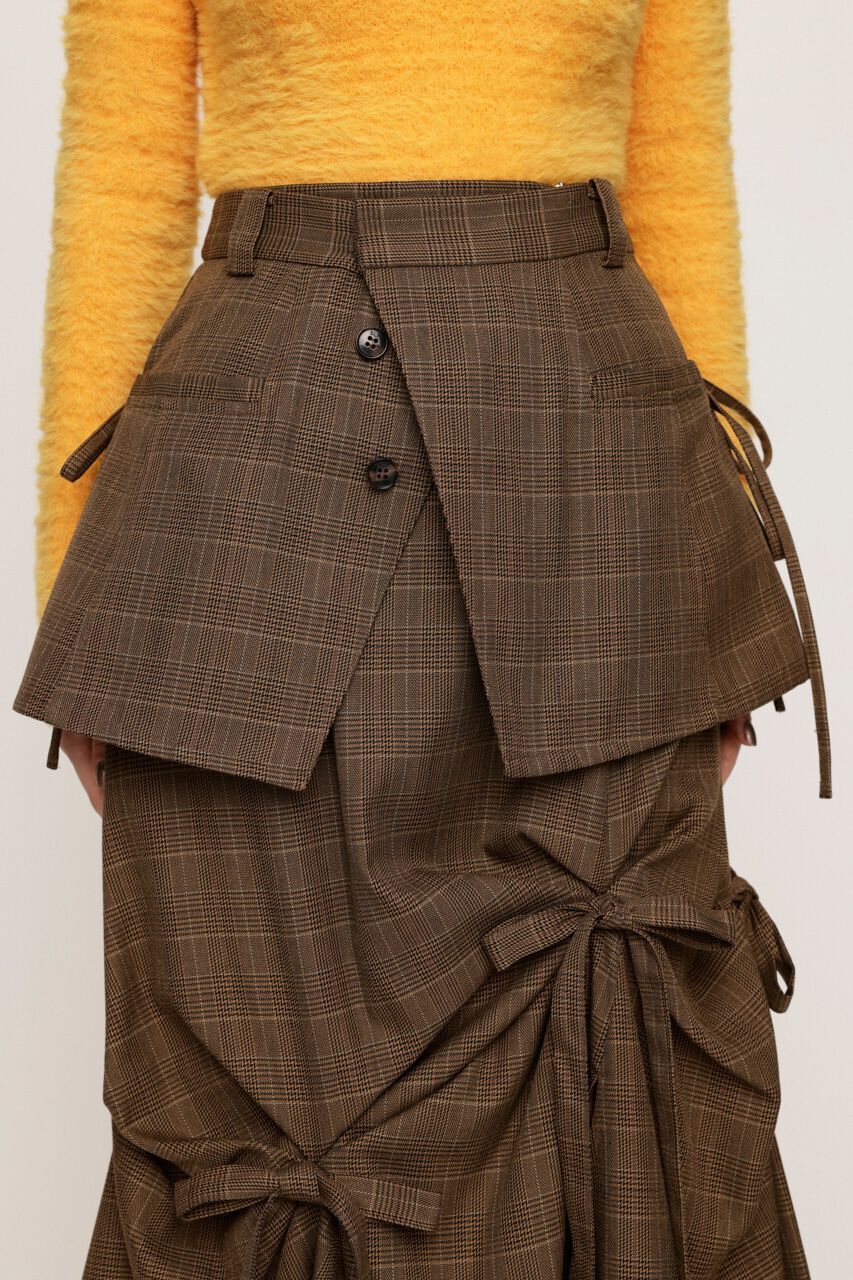 SLY「LAYERED TUCK RIBBON スカート」|スカート|