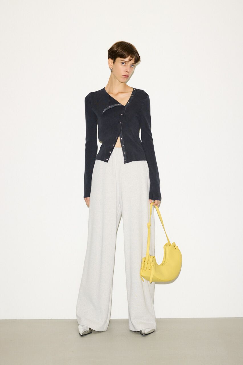 SLY「SLANT BUTTON HG RIB トップス」|ニット・セーター|