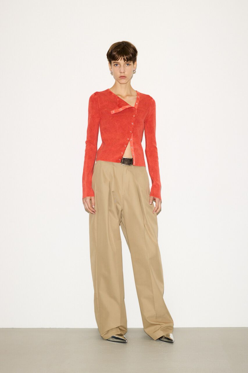 SLY「SLANT BUTTON HG RIB トップス」|ニット・セーター|