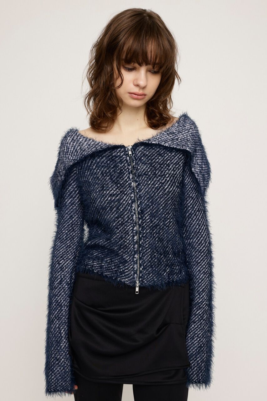 SLY「SHAGGY STRIPE MG トップス」|ニット・セーター|