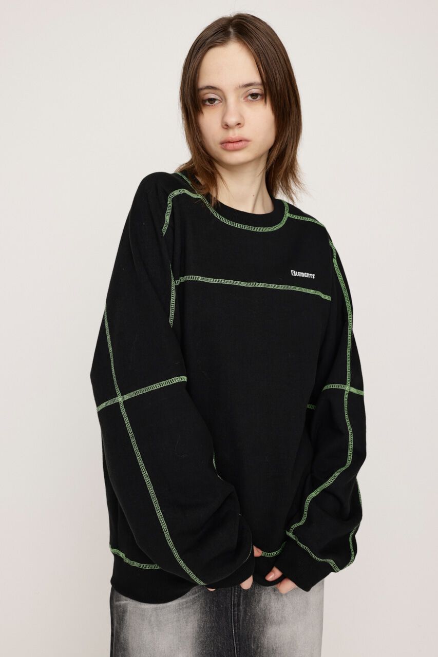 SLY「BI COLOR STITCH SW トップス」|Tシャツ・カットソー|