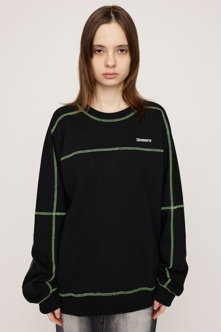 SLY「BI COLOR STITCH SW トップス」|Tシャツ・カットソー|