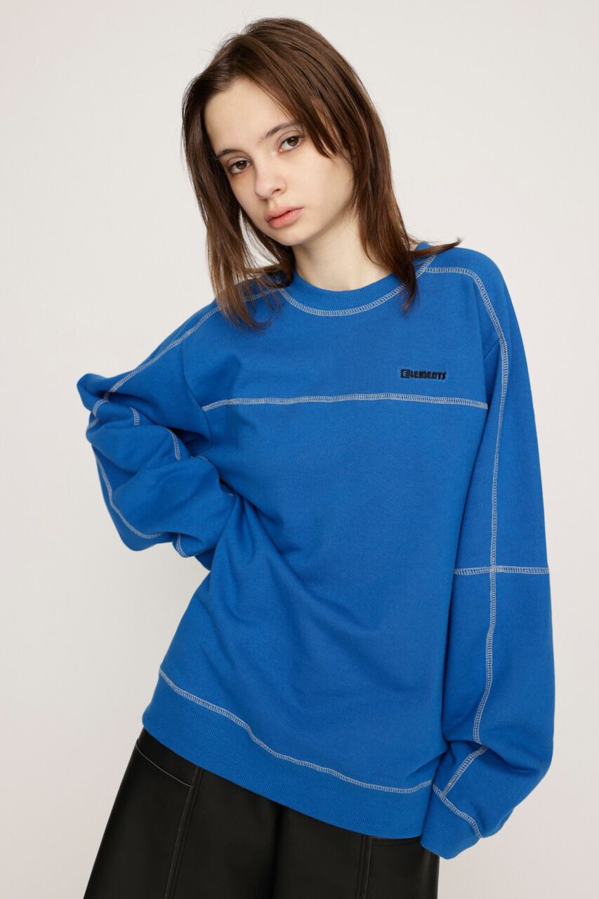 SLY「BI COLOR STITCH SW トップス」|Tシャツ・カットソー|