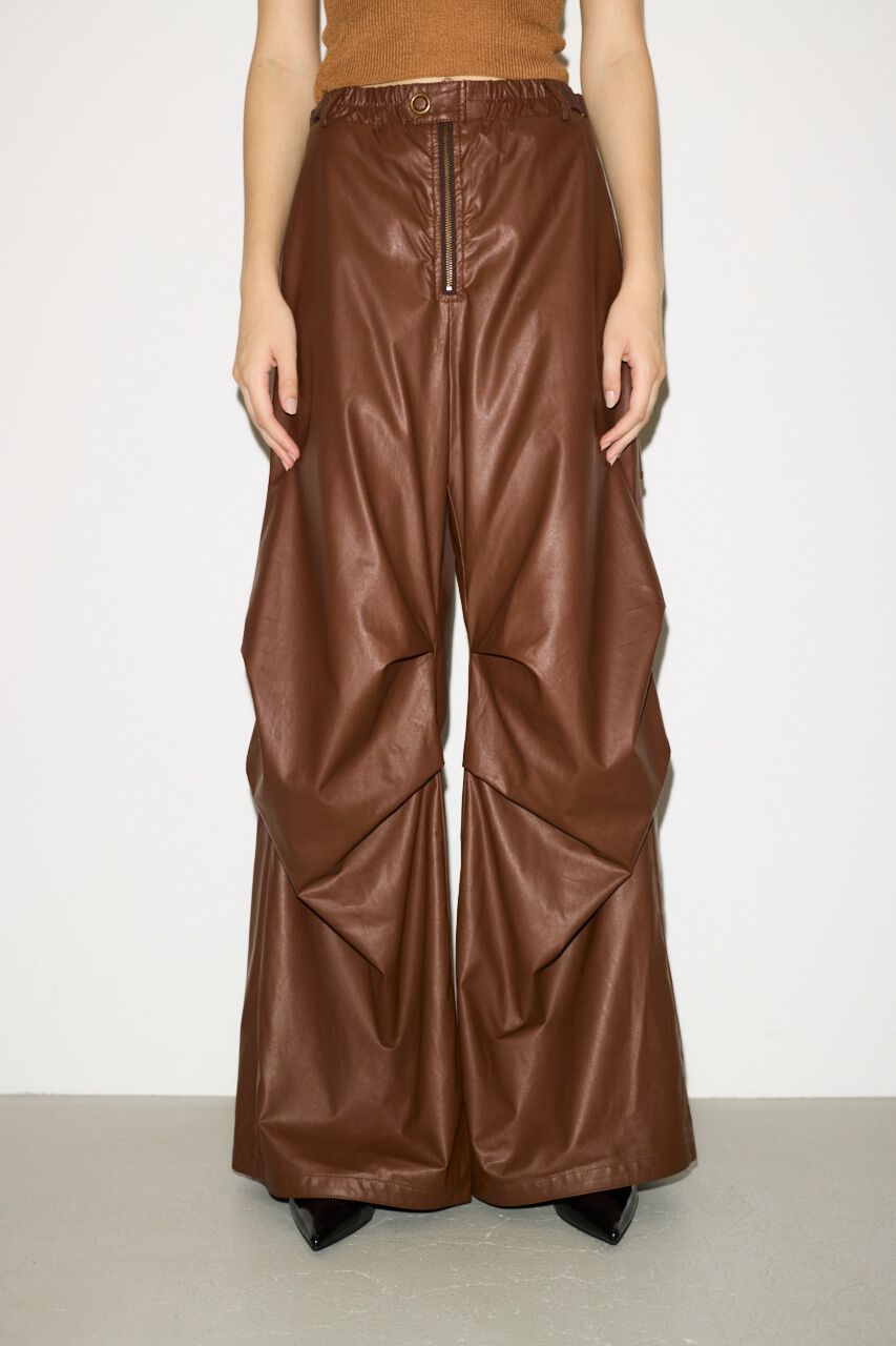 SLY「F／LEATHER LOOSE FLIGHT パンツ」|その他|