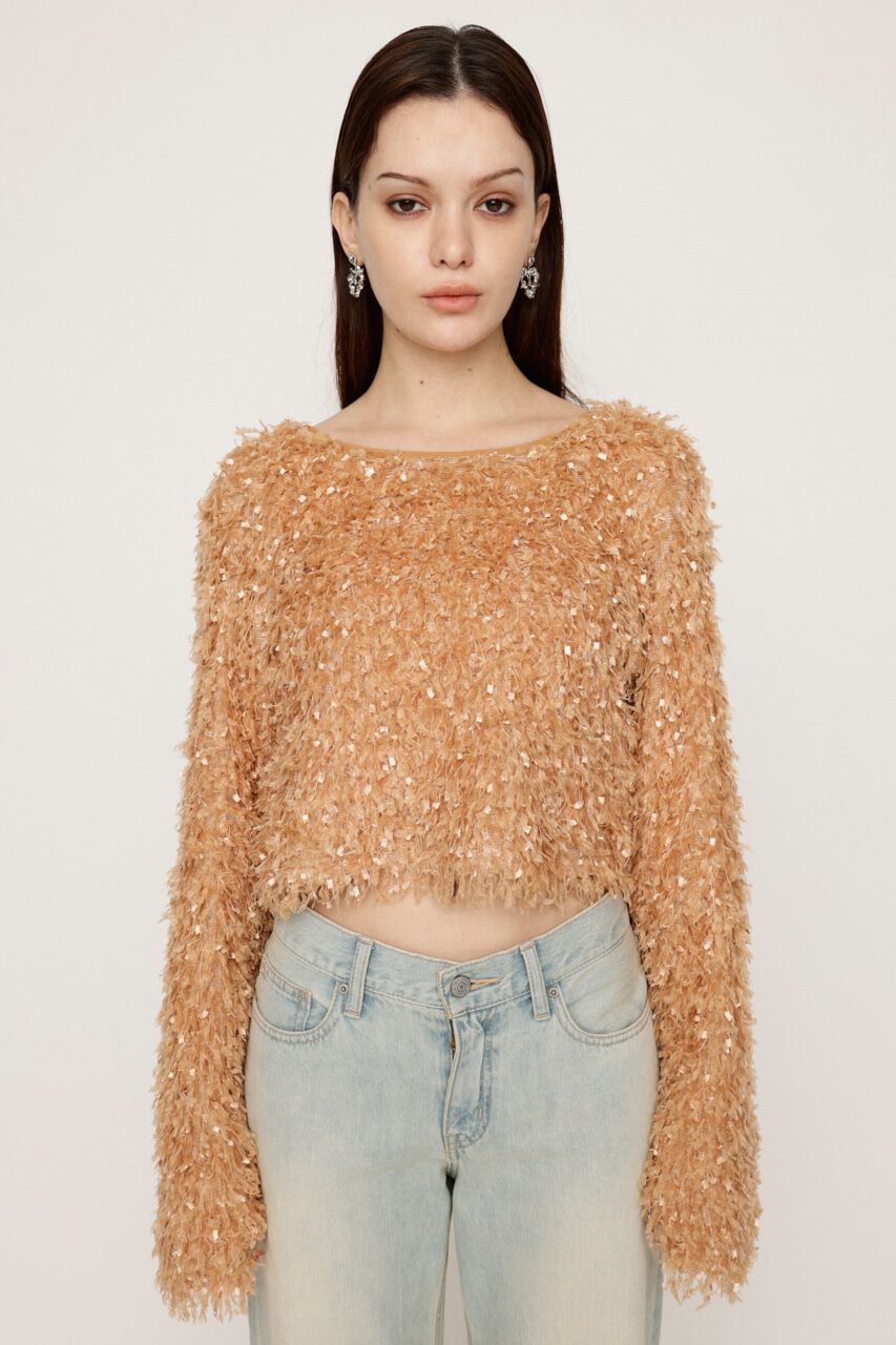 SLY「2WAY SHAGGY YARN トップス」|Tシャツ・カットソー|