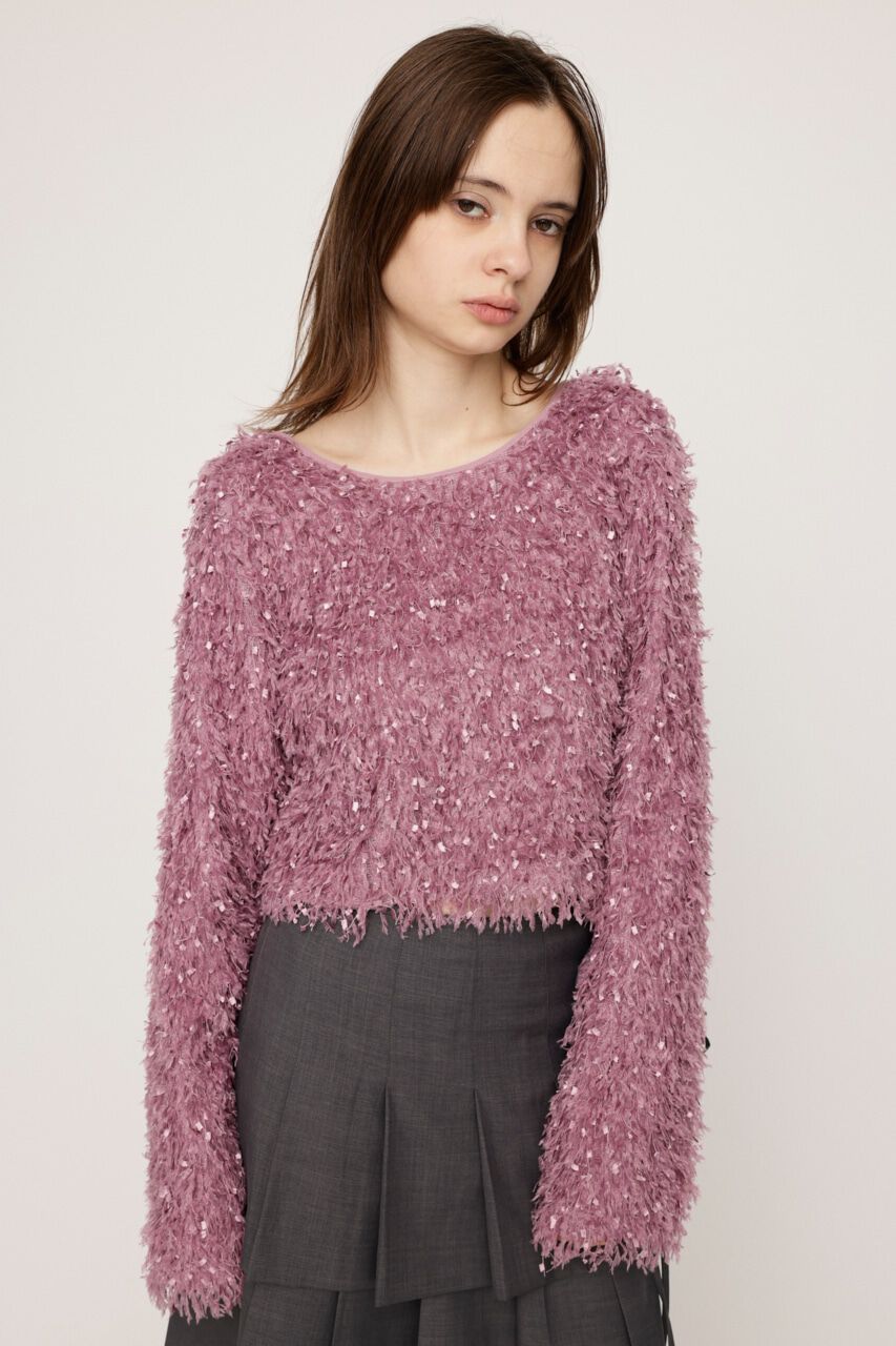 SLY「2WAY SHAGGY YARN トップス」|Tシャツ・カットソー|