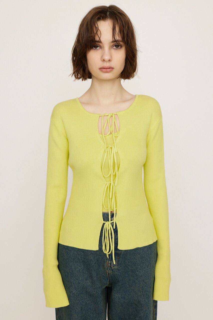 SLY「MANYWAY RIBBON KNIT トップス」|ニット・セーター|