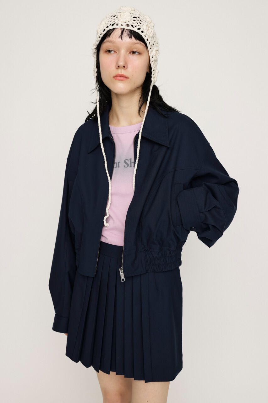 SLY「FRONT ZIP CROP ブルゾン」|ブルゾン・スタジャン|