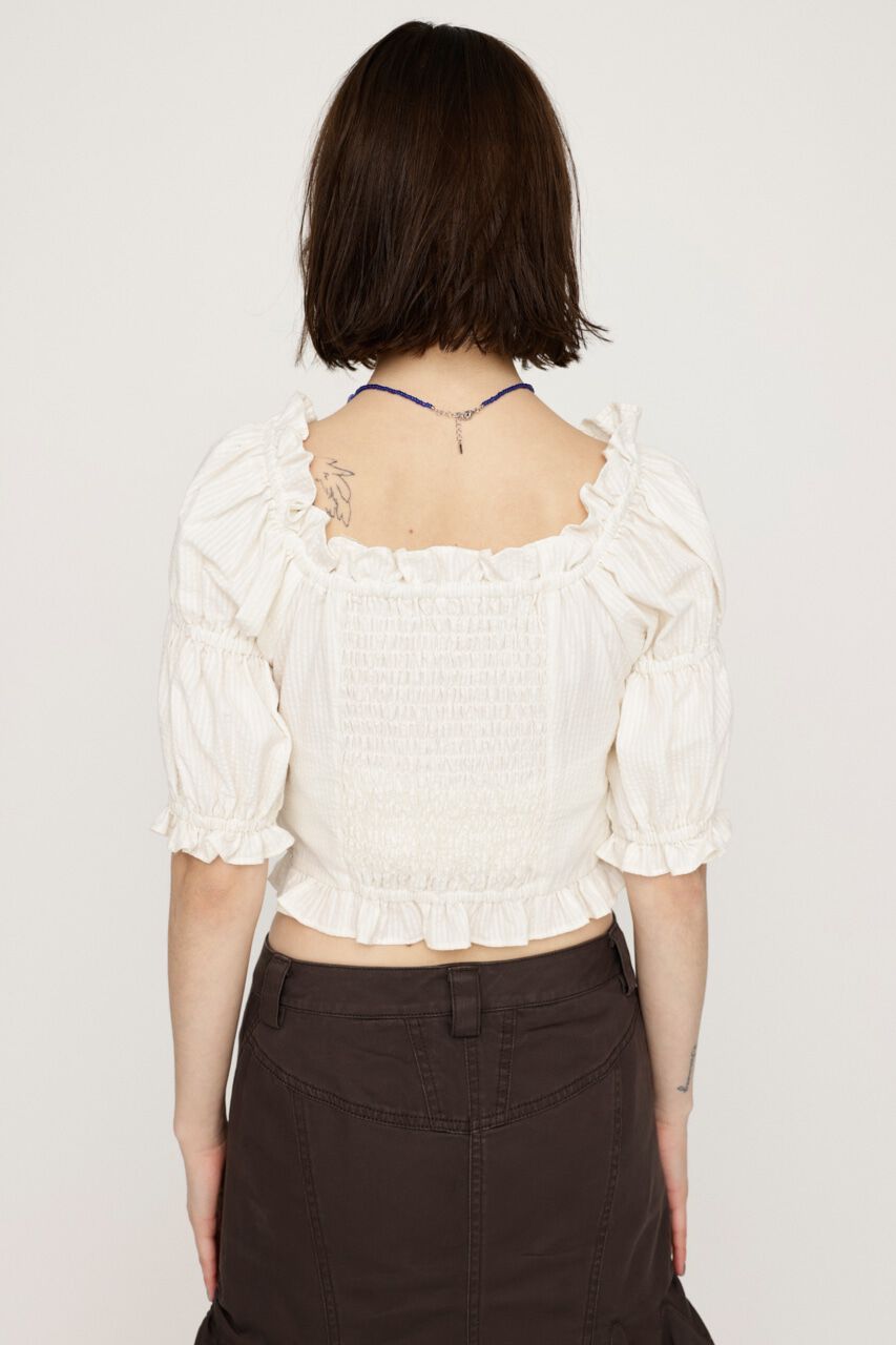 SLY「GATHER RIBBON ブラウス」|シャツ・ブラウス|