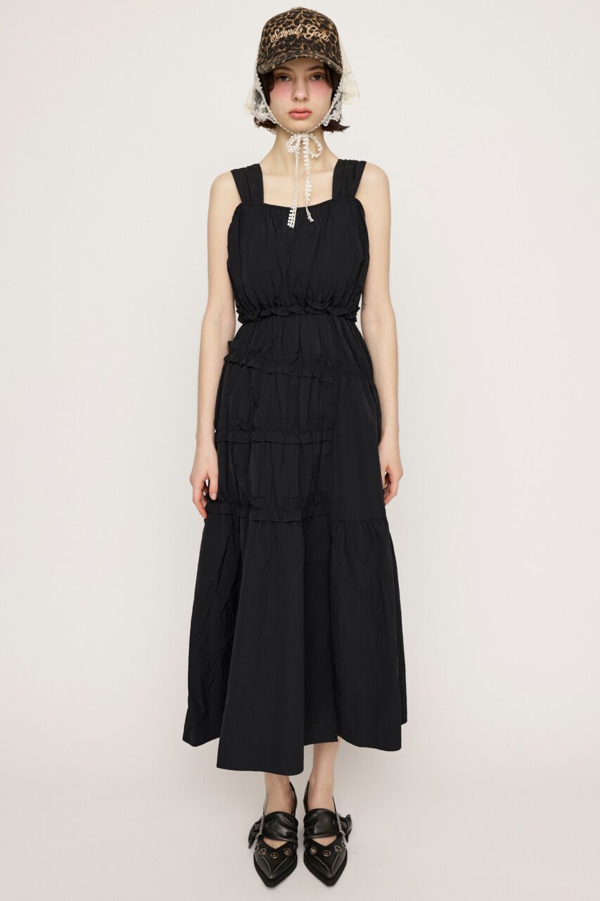 SLY「ASYMMETRY FRILL ロングワンピース」|ワンピース|