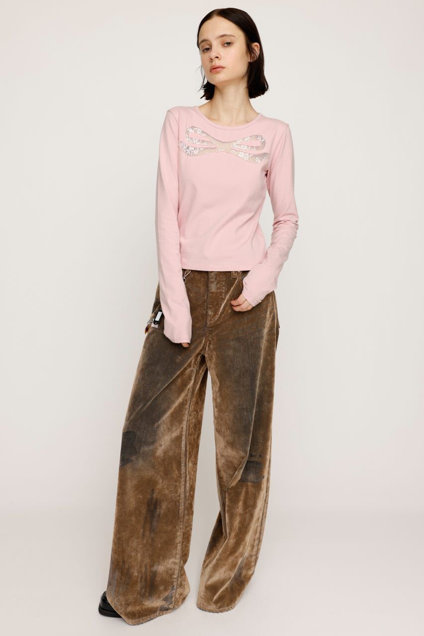 SLY「RIBBON LACE トップス」|Tシャツ・カットソー|