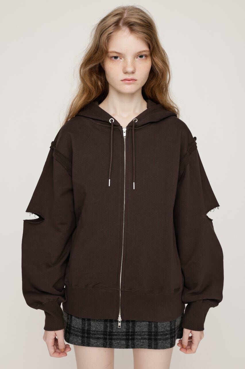 SLY「SLIT ZIP SW パーカー」|パーカー|