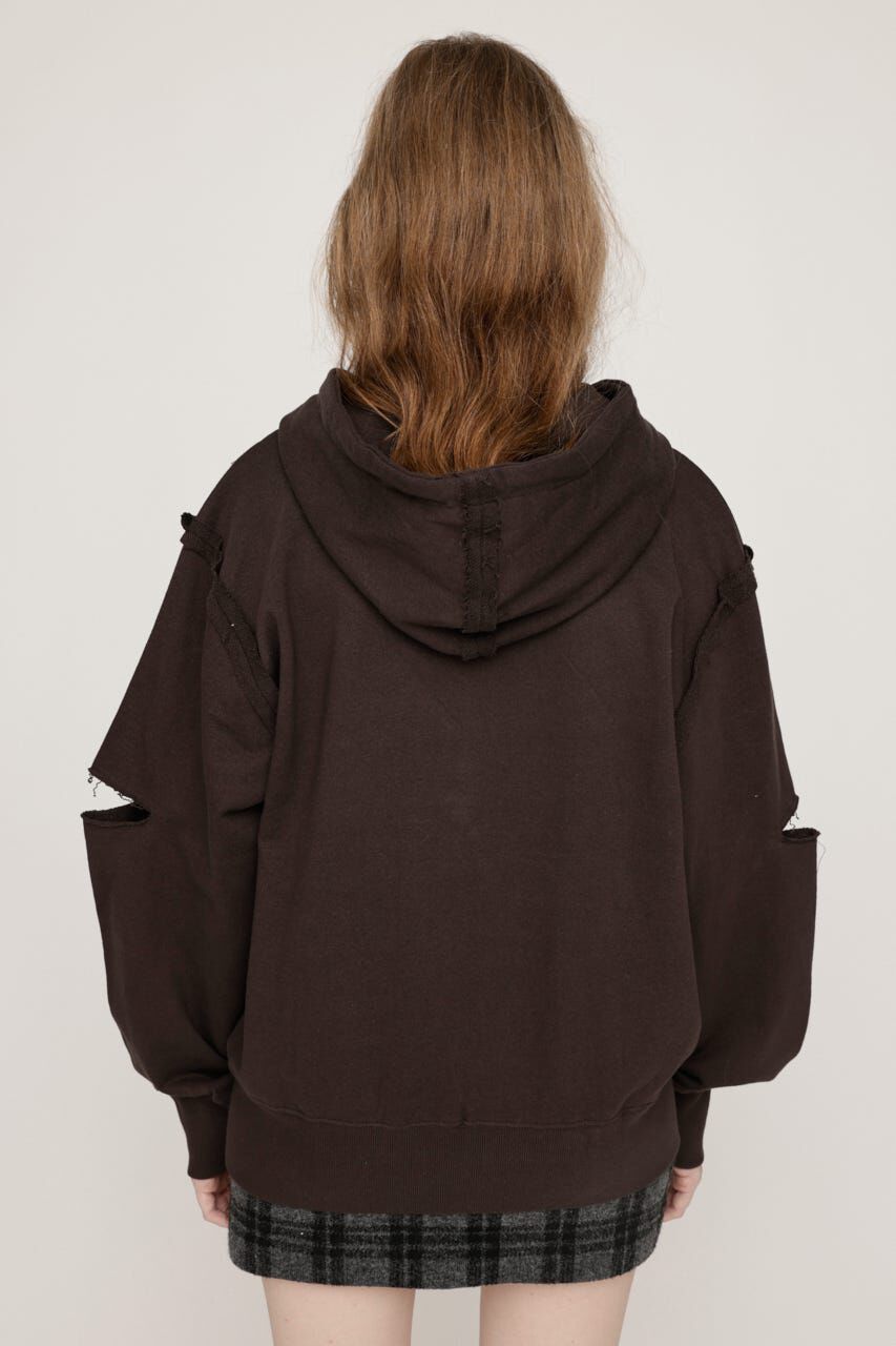 SLY「SLIT ZIP SW パーカー」|パーカー|