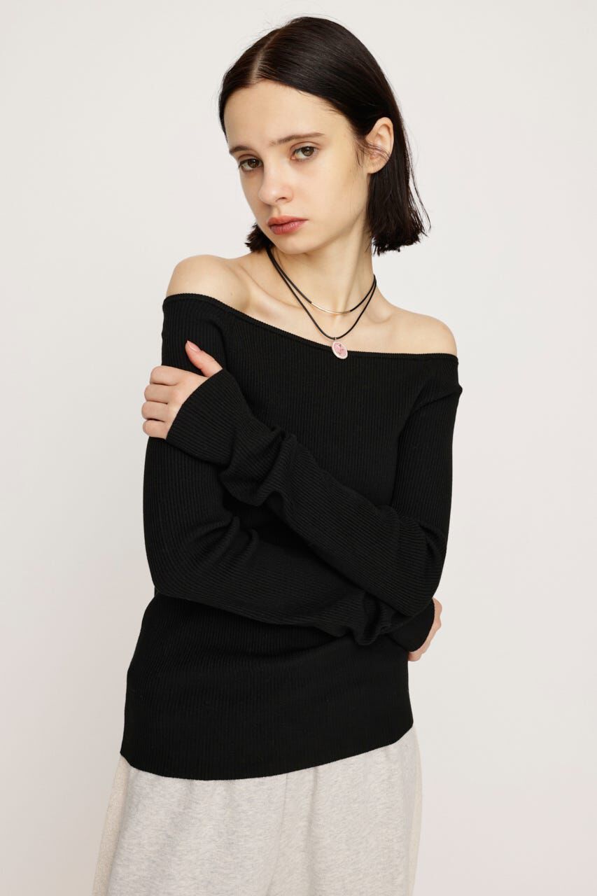 SLY「HG OFFSHOULDER トップス」|ニット・セーター|
