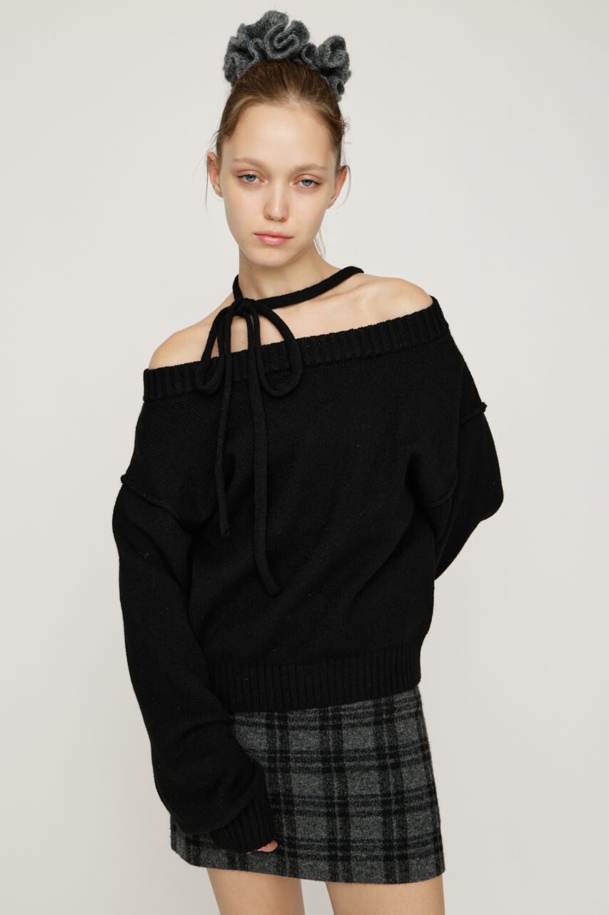 SLY「2WAY SHOULDER KNIT トップス」|ニット・セーター|