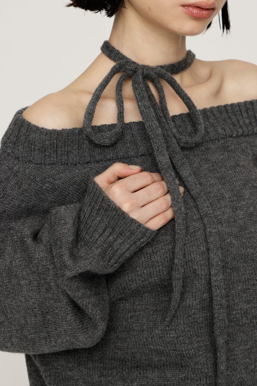 SLY「2WAY SHOULDER KNIT トップス」|ニット・セーター|