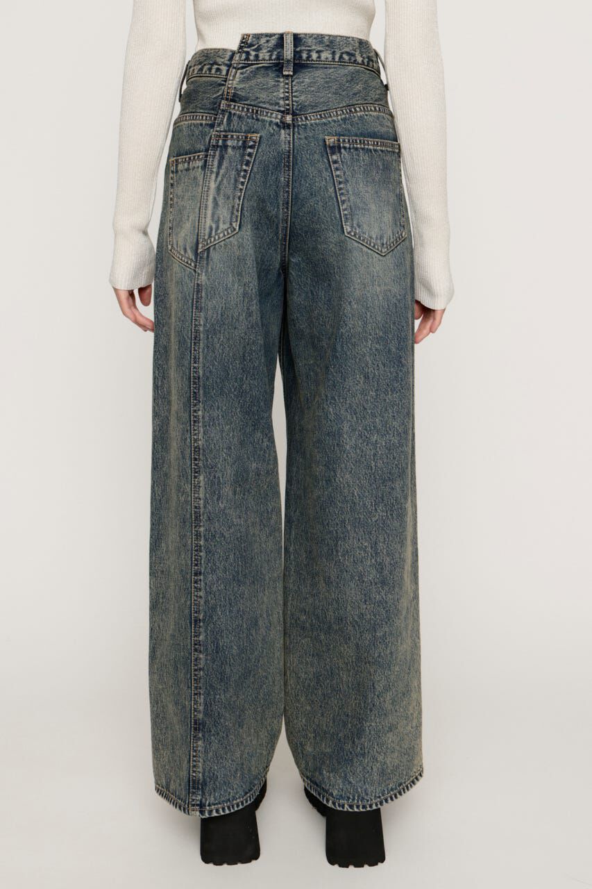 SLY「J／W SWITCHING STRAIGHT パンツ」|デニム|