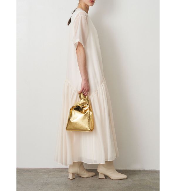 ELENDEEK「SHEER LAYERED CUT OP」|ワンピース|