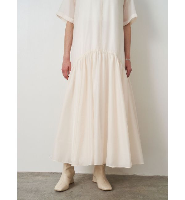 ELENDEEK「SHEER LAYERED CUT OP」|ワンピース|