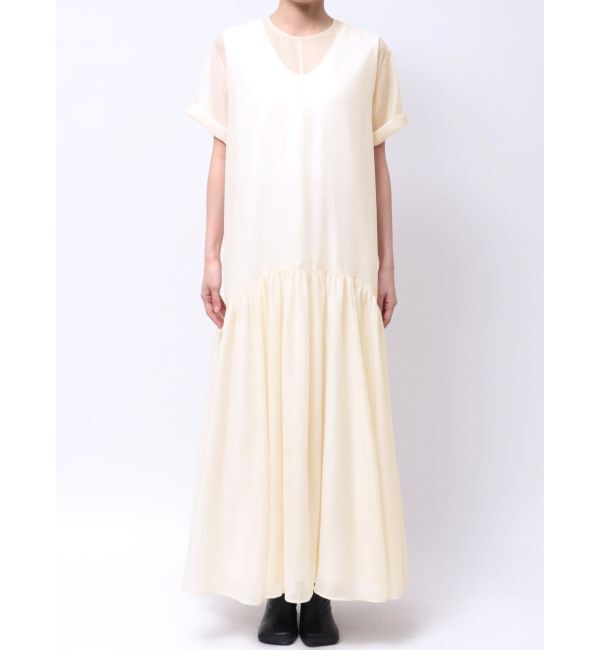 ELENDEEK「SHEER LAYERED CUT OP」|ワンピース|