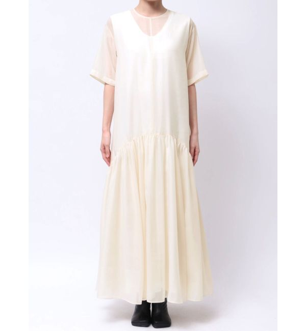 ELENDEEK「SHEER LAYERED CUT OP」|ワンピース|