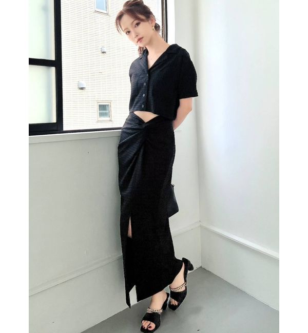 RESEXXY「ツイストクロスロングスカート【セットアップ着用可能】」|スカート|