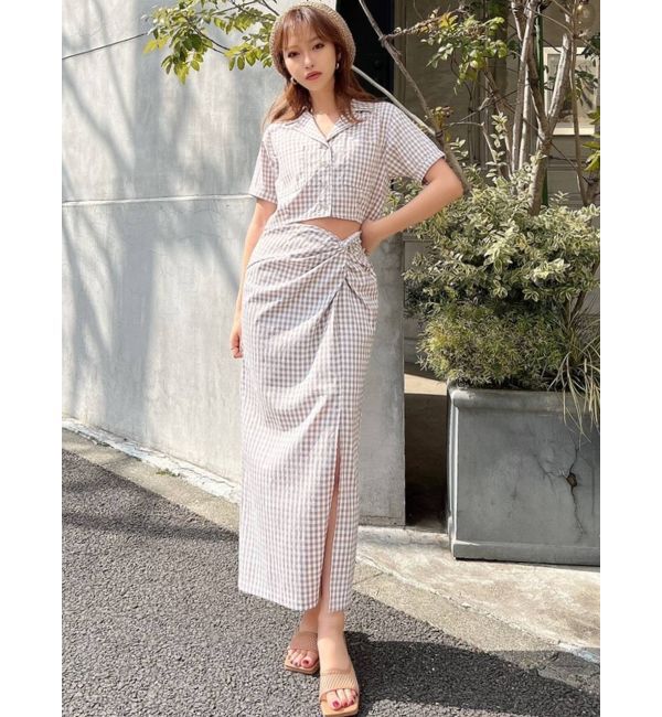 RESEXXY「ツイストクロスロングスカート【セットアップ着用可能】」|スカート|