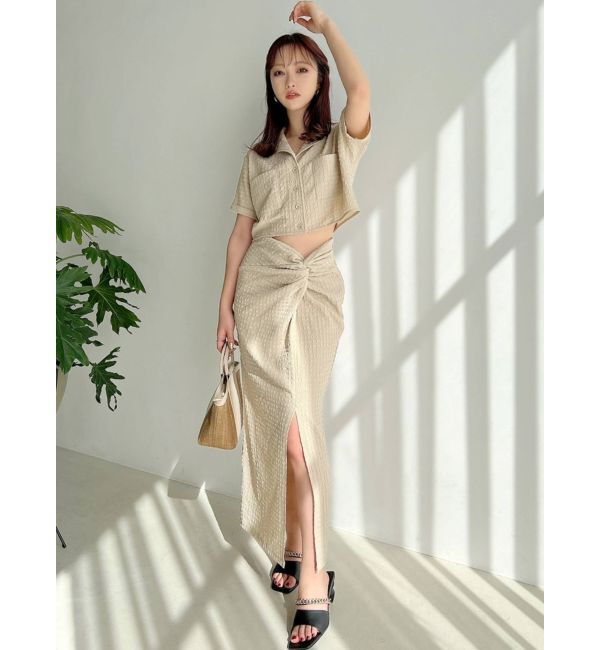 RESEXXY「ツイストクロスロングスカート【セットアップ着用可能】」|スカート|