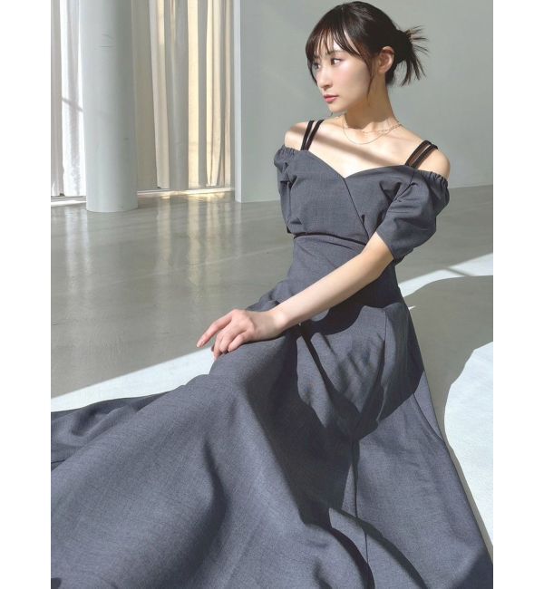 RESEXXY「ダブルストラップフレアワンピース」|ワンピース|