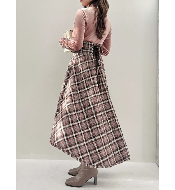 dazzlin「ZIPフリンジコルセットフレアスカート」|スカート|