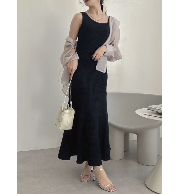 dazzlin「【WEB限定】ワッフルアシメマーメイドワンピース」|ワンピース|