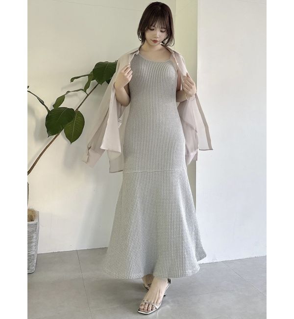 dazzlin「【WEB限定】ワッフルアシメマーメイドワンピース」|ワンピース|