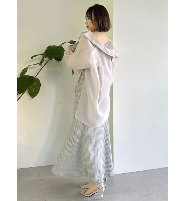 dazzlin「【WEB限定】ワッフルアシメマーメイドワンピース」|ワンピース|