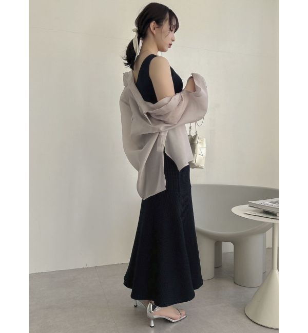 dazzlin「【WEB限定】ワッフルアシメマーメイドワンピース」|ワンピース|