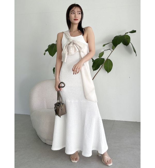 dazzlin「【WEB限定】ワッフルアシメマーメイドワンピース」|ワンピース|