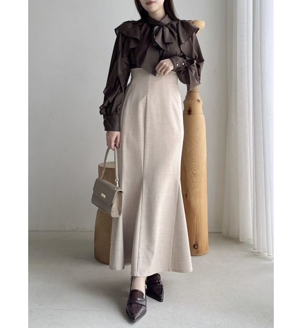 dazzlin「フリルリボン2WAY長袖ブラウス」|シャツ・ブラウス|