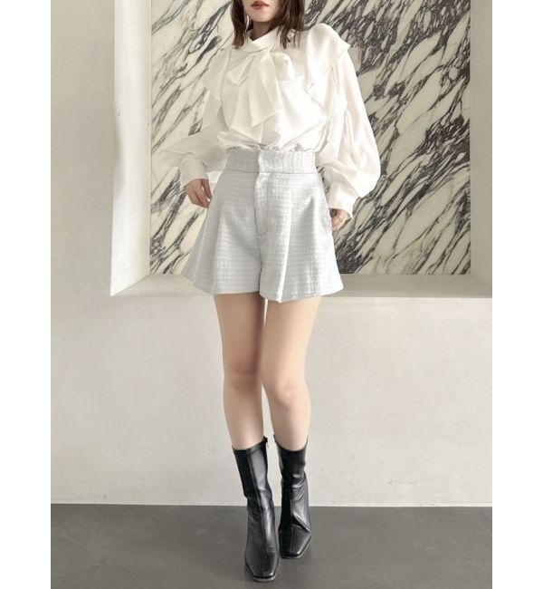 dazzlin「フリルリボン2WAY長袖ブラウス」|シャツ・ブラウス|