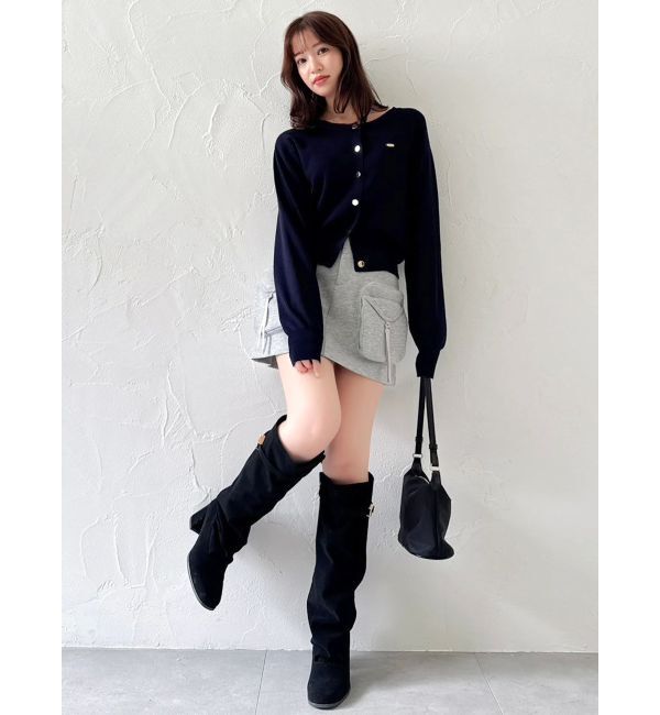 dazzlin「【セットアップ対応】スウェットポケットミニスカート」|スカート|