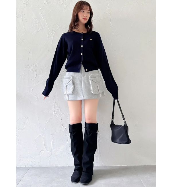 dazzlin「【セットアップ対応】スウェットポケットミニスカート」|スカート|