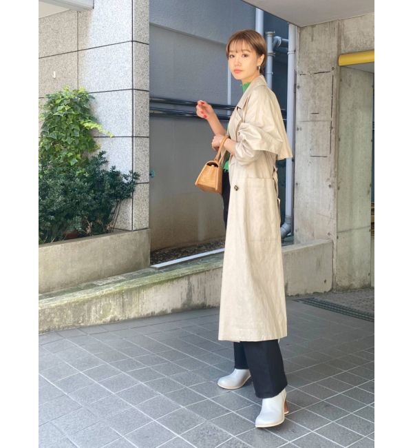 EMODA「ミニマルケープトレンチコート」|トレンチコート|