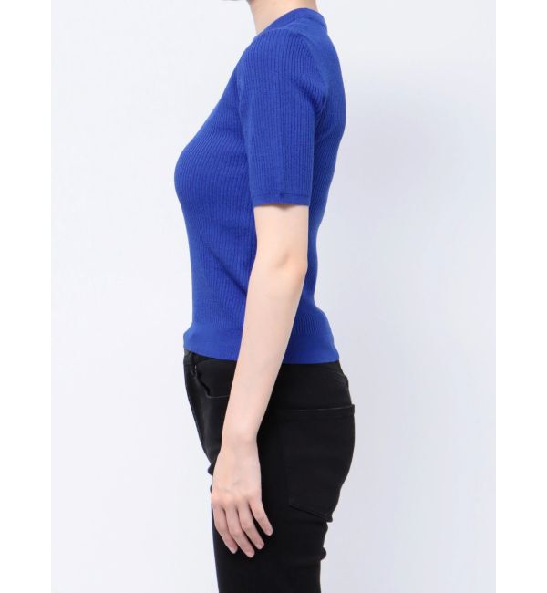 MURUA「ハーフスリーブタイトリブニット」|ニット・セーター|