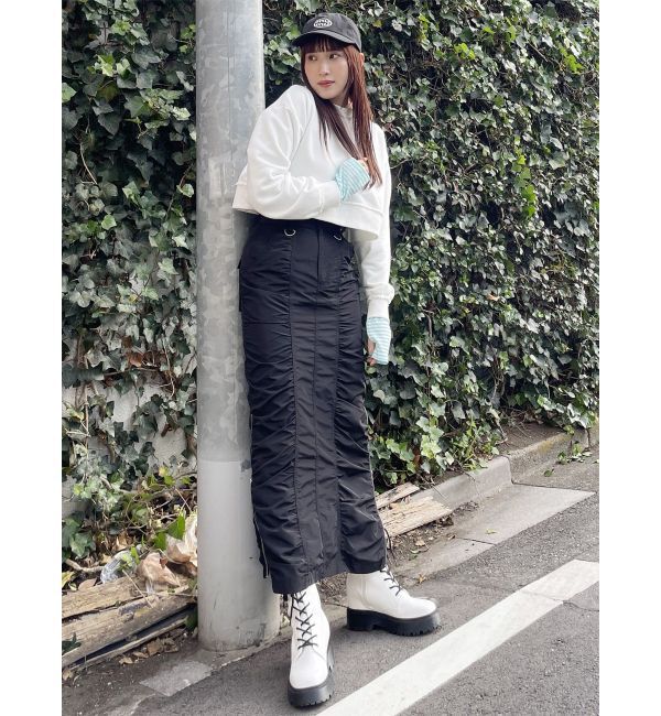 MURUA「ボーダーサムホールトップス【WEB限定】【Tシャツ】」|Tシャツ・カットソー|