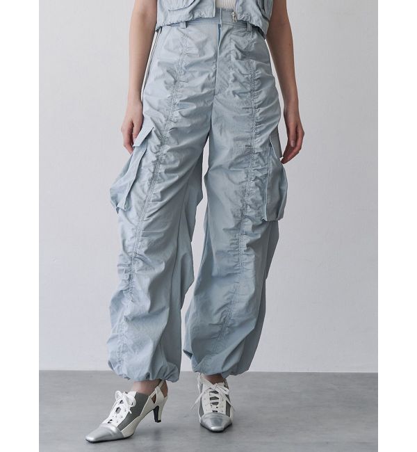 MURUA「シャーリングカーゴパンツ【セットアップ着用可】」|その他|アイスブルー