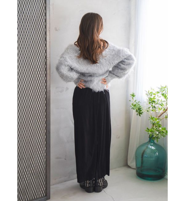 Ungrid「Vネック起毛ルーズニット」|ニット・セーター|