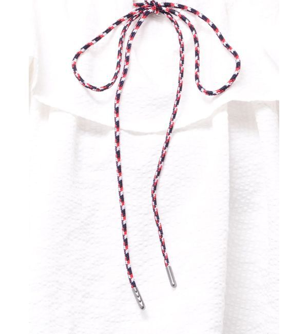 LAGUNAMOON「【FILA別注】フリルオフショルブラウス」|シャツ・ブラウス|