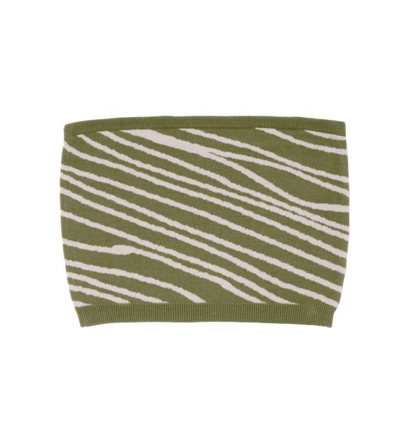 EVRIS「ジオメトリックニットベアトップ【セットアップ着用可能】」|チューブトップ|