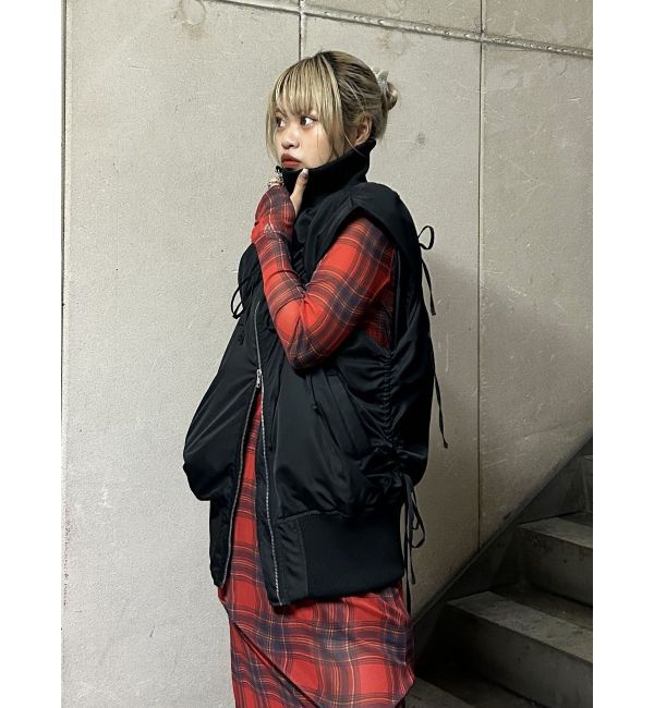 jouetie「チェックパターンシアーマキシワンピース」|ワンピース|