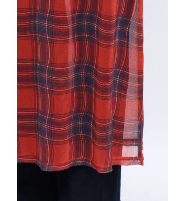 jouetie「チェックパターンシアーマキシワンピース」|ワンピース|