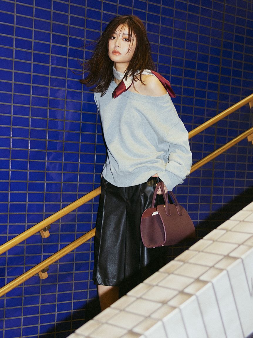 Mila Owen「巾着付きボストンショルダーバッグ」|ショルダー・メッセンジャー|